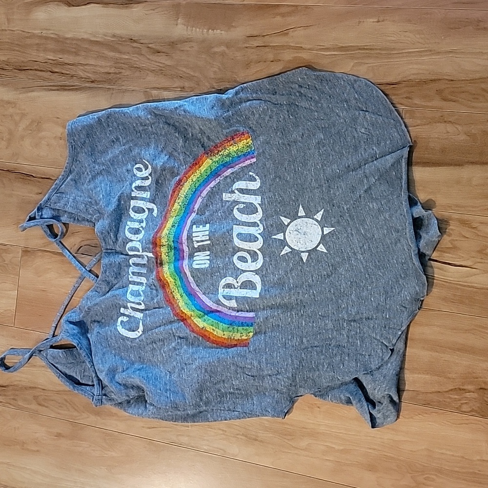 Womens gray tank top